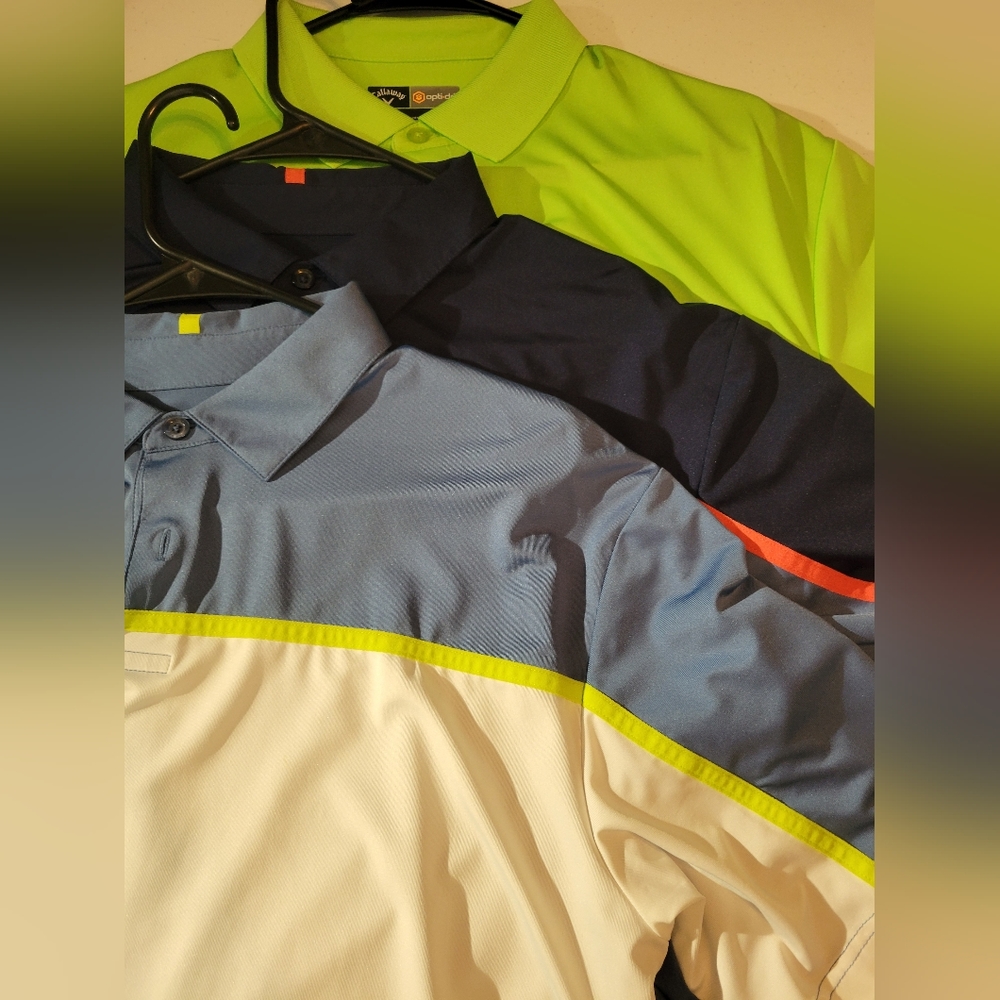 Lot of 3 Callaway Golf Shirts